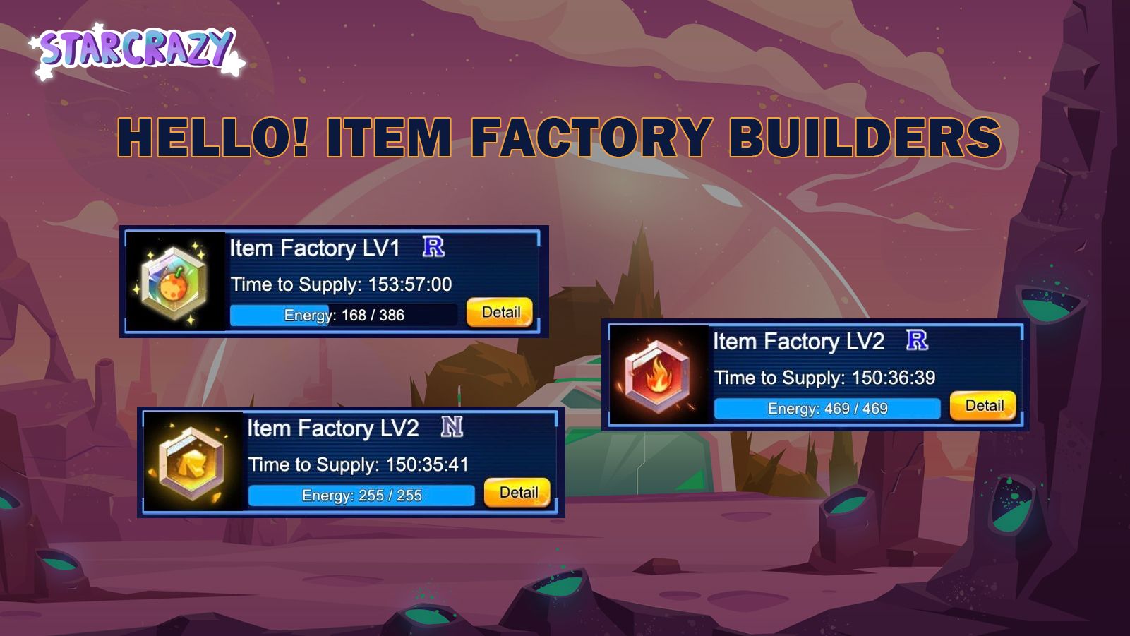 Hello! Item Factory Builders