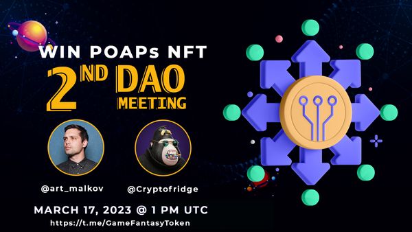 Win POAPs at Friday’s DAO Meeting